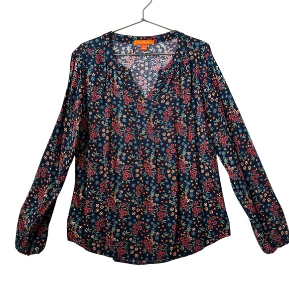 Joe Fresh Floral Long Sleeves Casual Summer Pull Over Top Small - Picture 1 of 7